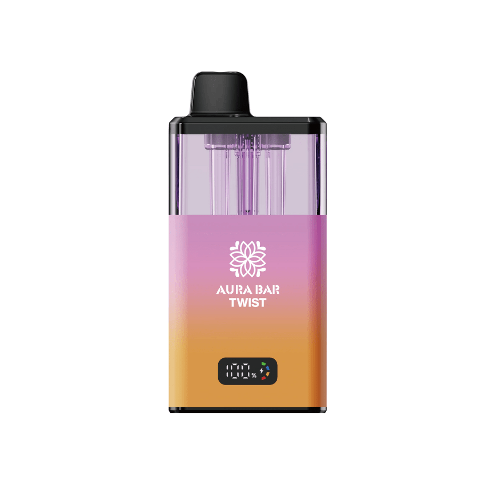 Crystal Prime Aura Bar Twist 40K Prefilled Pod Kit - Eliquid Base - Fruit Bomb / Blue Razz Gummy Bear