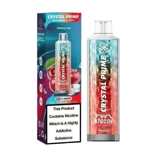 Crystal Prime 7000 Disposable Vape Device  - Cherry ice