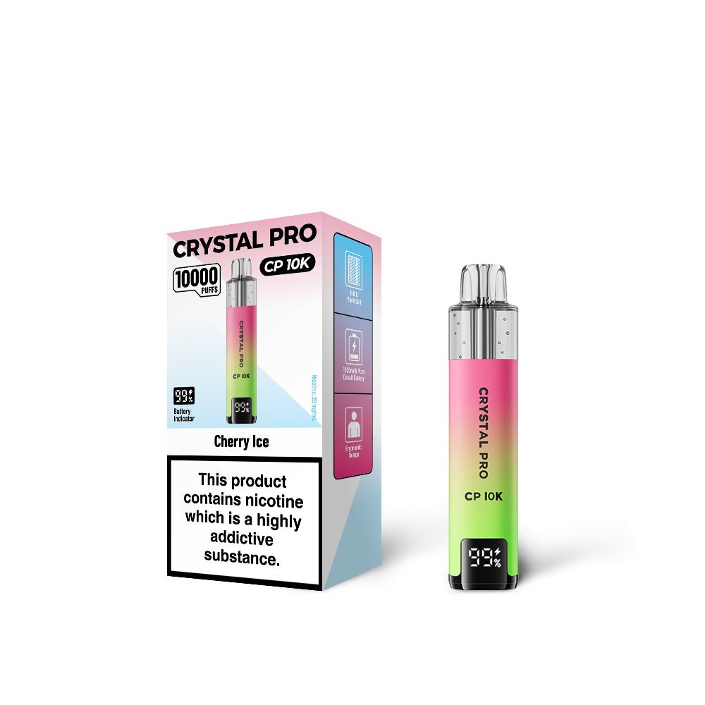 Crystal Pro CP 10000 Disposable Vape - Eliquid Base - Cherry Ice