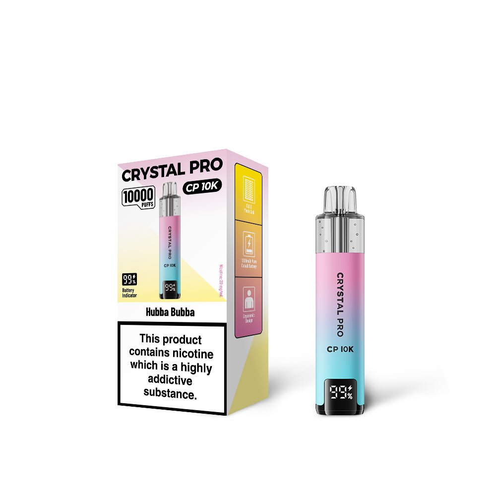 Crystal Pro CP 10000 Disposable Vape - Eliquid Base - Hubba Bubba