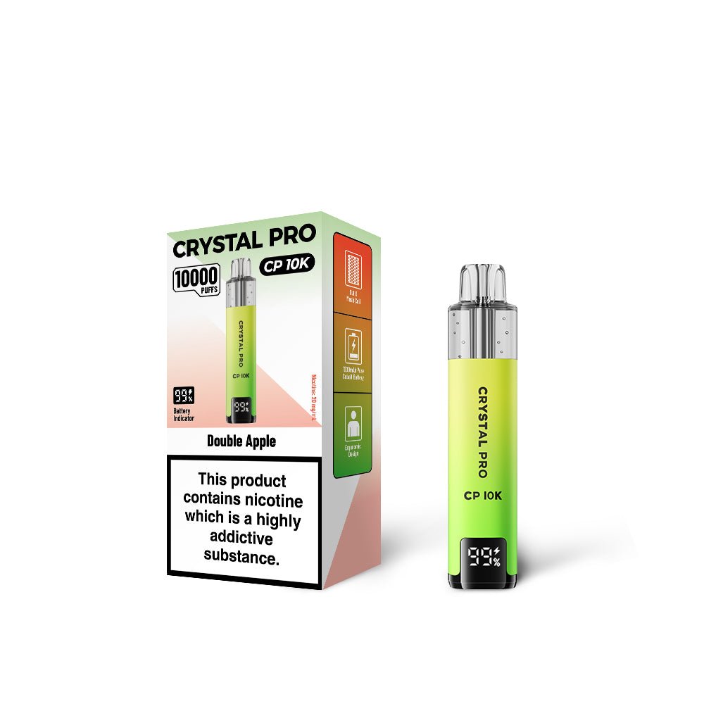 Crystal Pro CP 10000 Disposable Vape - Eliquid Base - Double Apple