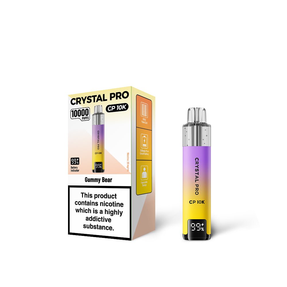 Crystal Pro CP 10000 Disposable Vape - Eliquid Base - Gummy Bear
