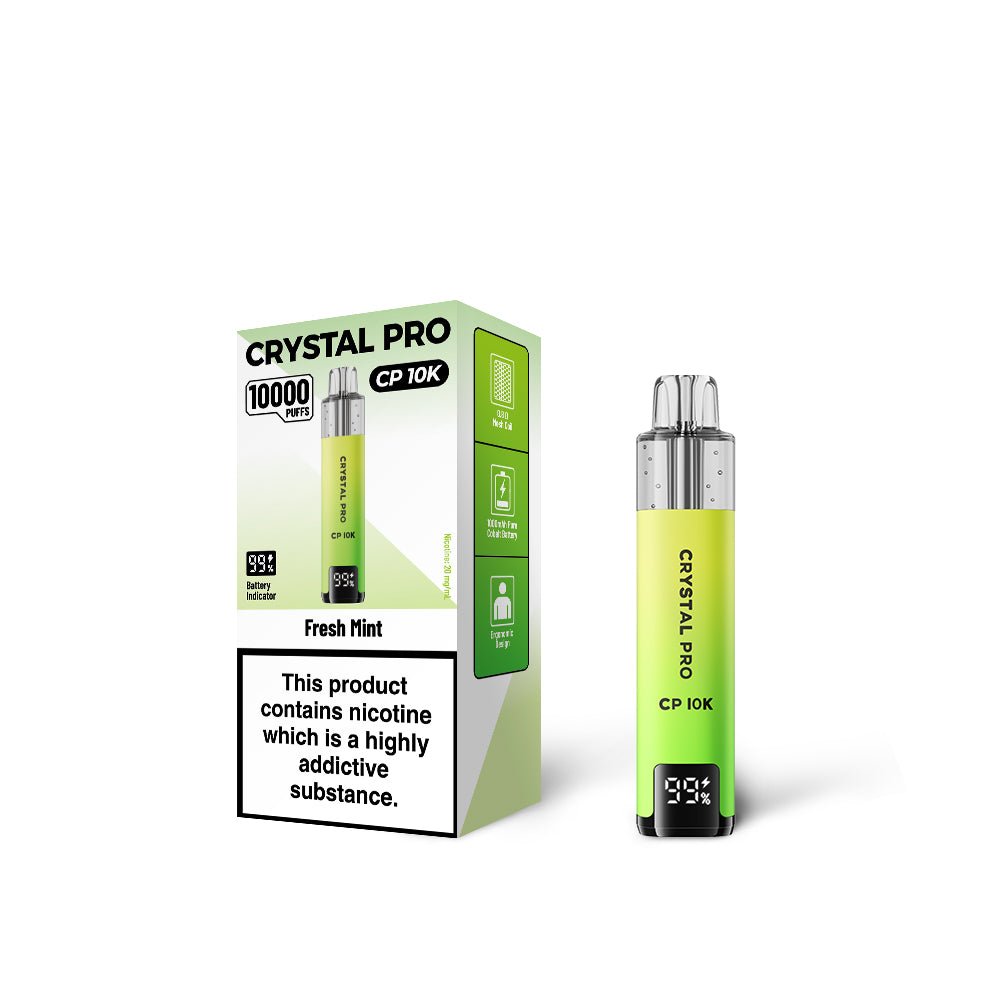 Crystal Pro CP 10000 Disposable Vape - Eliquid Base - Fresh Mint