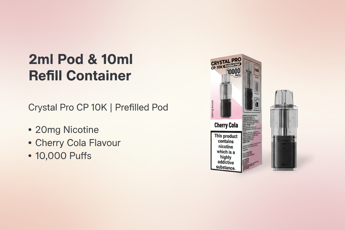 2ml Pod and 10ml Refill Container