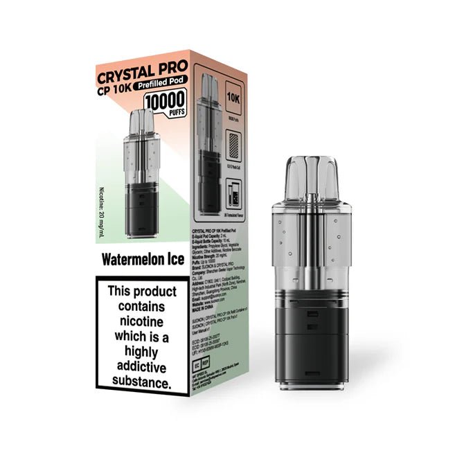 Crystal Pro CP 10K Prefilled Pods - Eliquid Base - Watermelon Ice