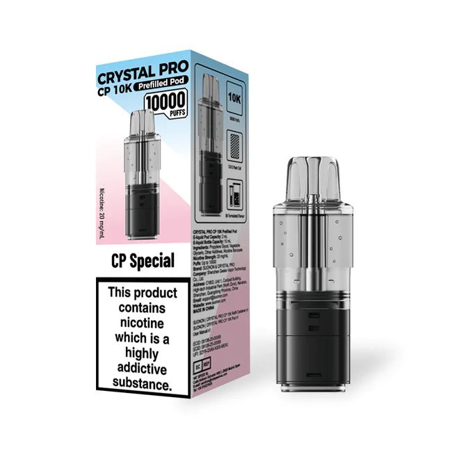 Crystal Pro CP 10K Prefilled Pods - Eliquid Base - Cp Special