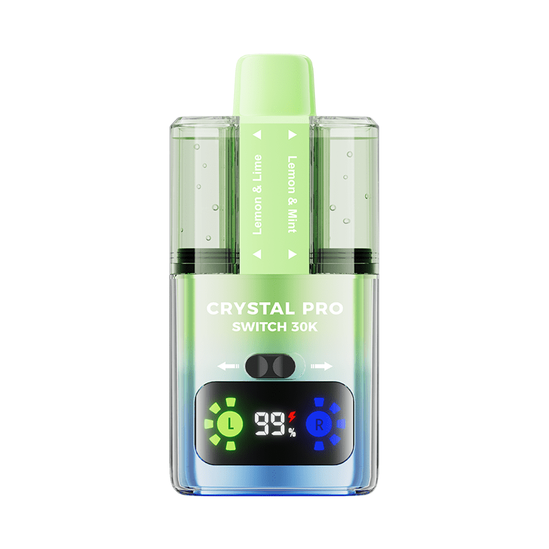 Crystal Pro Switch 30K Disposable Vape Device - 20Mg - Eliquid Base - Lemon & Lime / Lemon & Mint