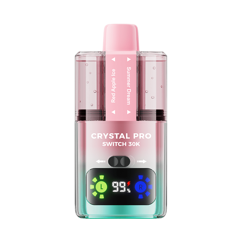 Crystal Pro Switch 30K Disposable Vape Device - 20Mg - Eliquid Base - Red Apple Ice / Summer Dream