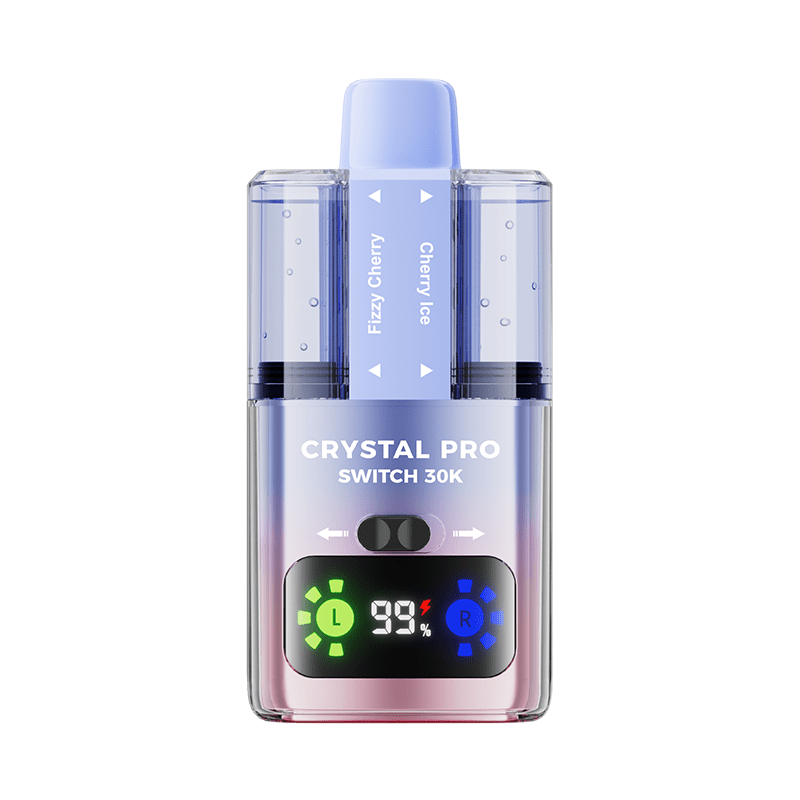 Crystal Pro Switch 30K Disposable Vape Device - 20Mg - Eliquid Base - Fizzy Cherry / Cherry Ice