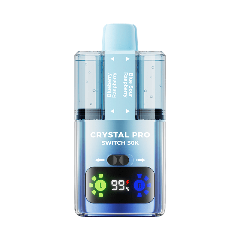 Crystal Pro Switch 30K Disposable Vape Device - 20Mg - Eliquid Base - Blueberry Raspberry