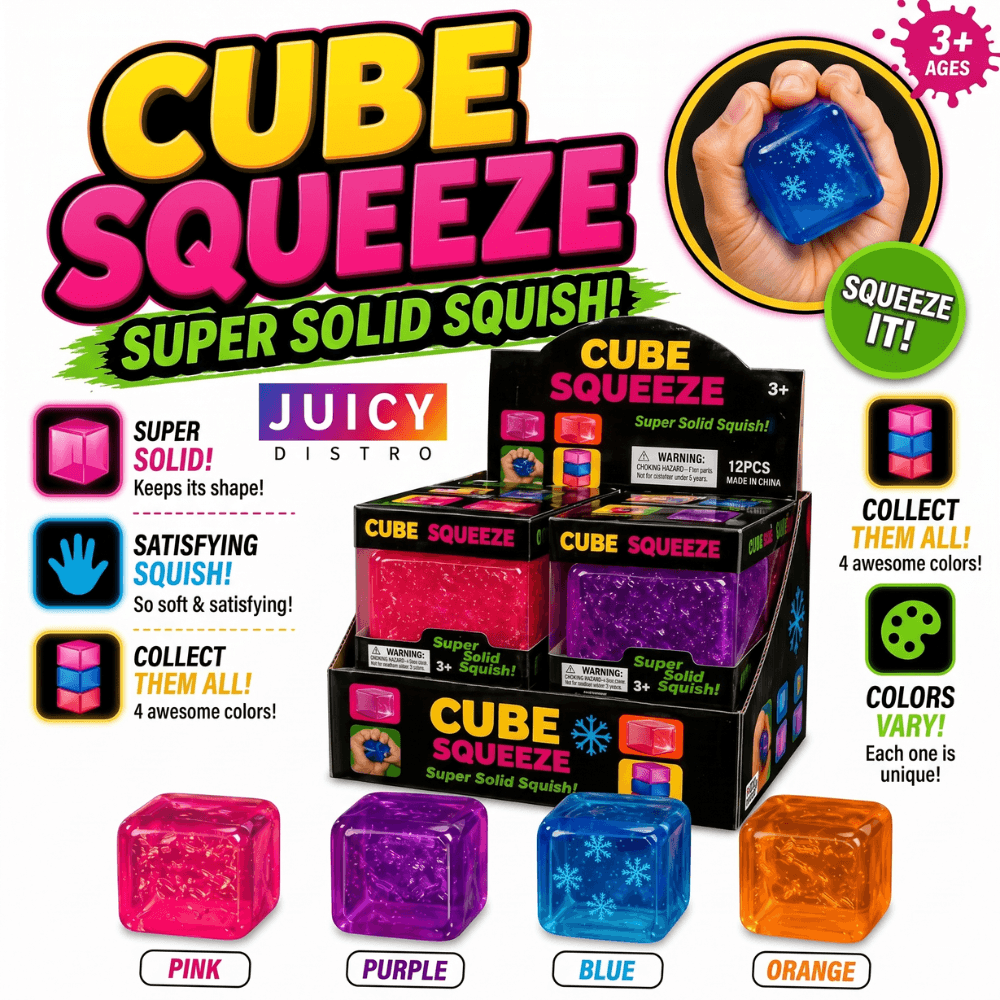 Cube Squeeze Super Solid Squishy Stress Relief Fidget Cube Toy - Vapewholesalesupplier