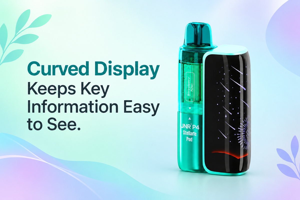 Curved Display Keeps Key Information Easy to See