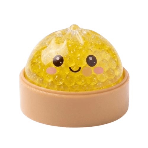 Cute Small Glitter Dumpling Squishy Filled with Colorful Orbeez - Vapewholesalesupplier
