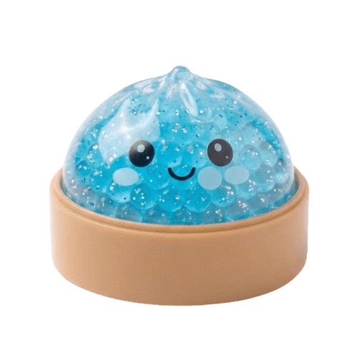 Cute Small Glitter Dumpling Squishy Filled with Colorful Orbeez - Vapewholesalesupplier