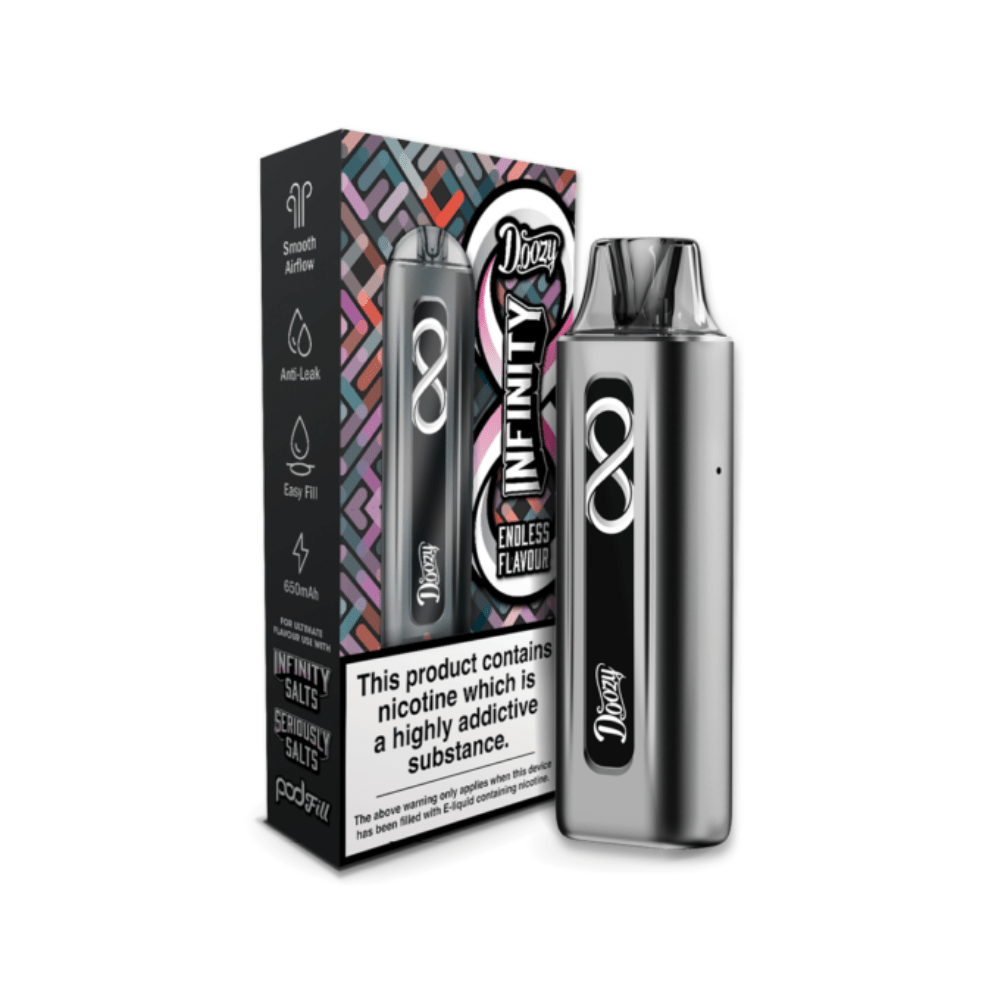 Doozy Infinity Vape Kit - Eliquid Base - Gunmetal Grey