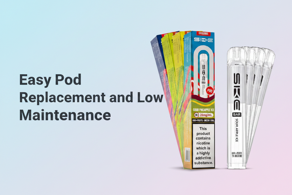 Easy Pod Replacement and Low Maintenance