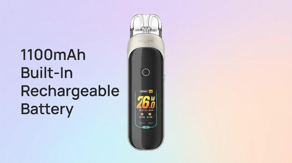 1100mAh Built-In Rechargeable Battery