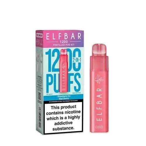 Elf Bar 1200 2-in-1 Prefilled Pod Vape Kit  - Red Edition