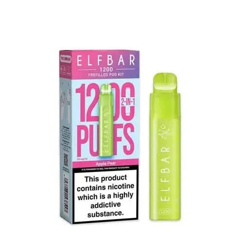 Elf Bar 1200 2-in-1 Prefilled Pod Vape Kit - Apple Pear
