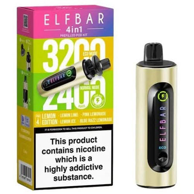 Elf Bar 4 in 1 Prefilled Pod Kit  (3200 Puffs)