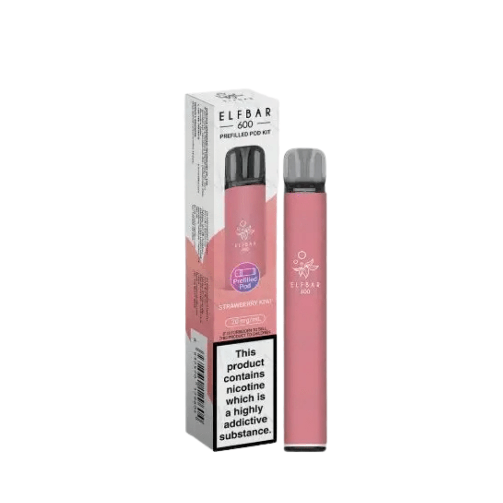ELF BAR 600 Pre - Filled Pod Kit - Eliquid Base - Strawberry Kiwi