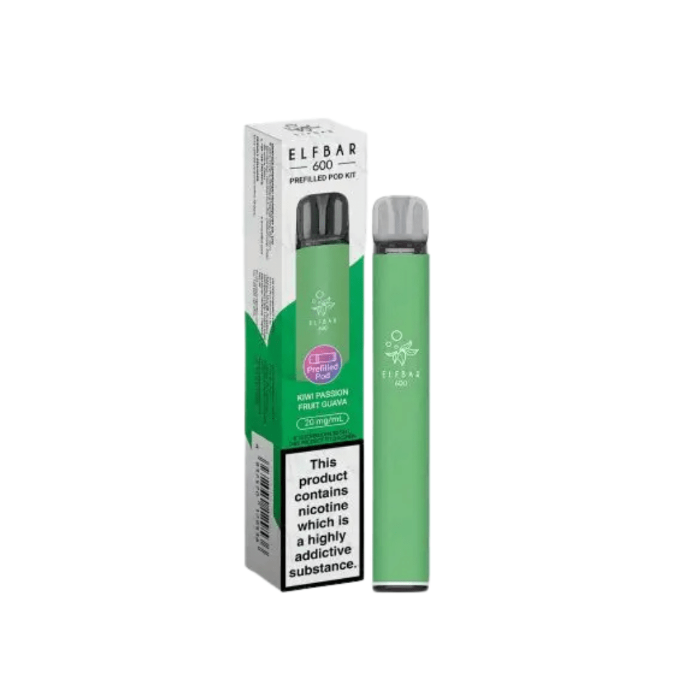 ELF BAR 600 Pre - Filled Pod Kit - Eliquid Base - Kiwi Passion Fruit Guava