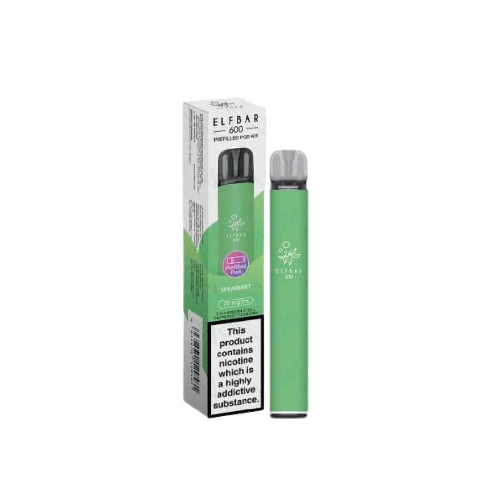 ELF BAR 600 Pre - Filled Pod Kit - Eliquid Base - Spearmint