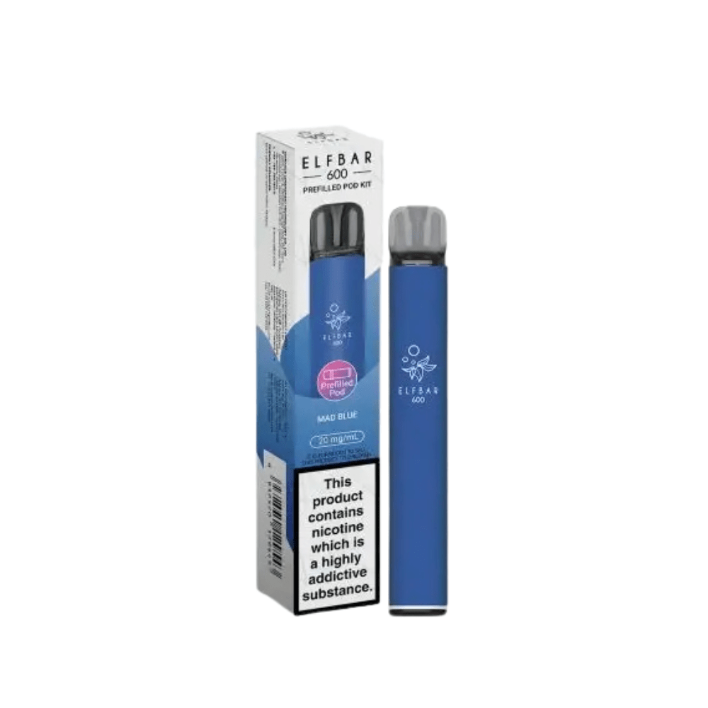 ELF BAR 600 Pre - Filled Pod Kit - Eliquid Base - Mad Blue