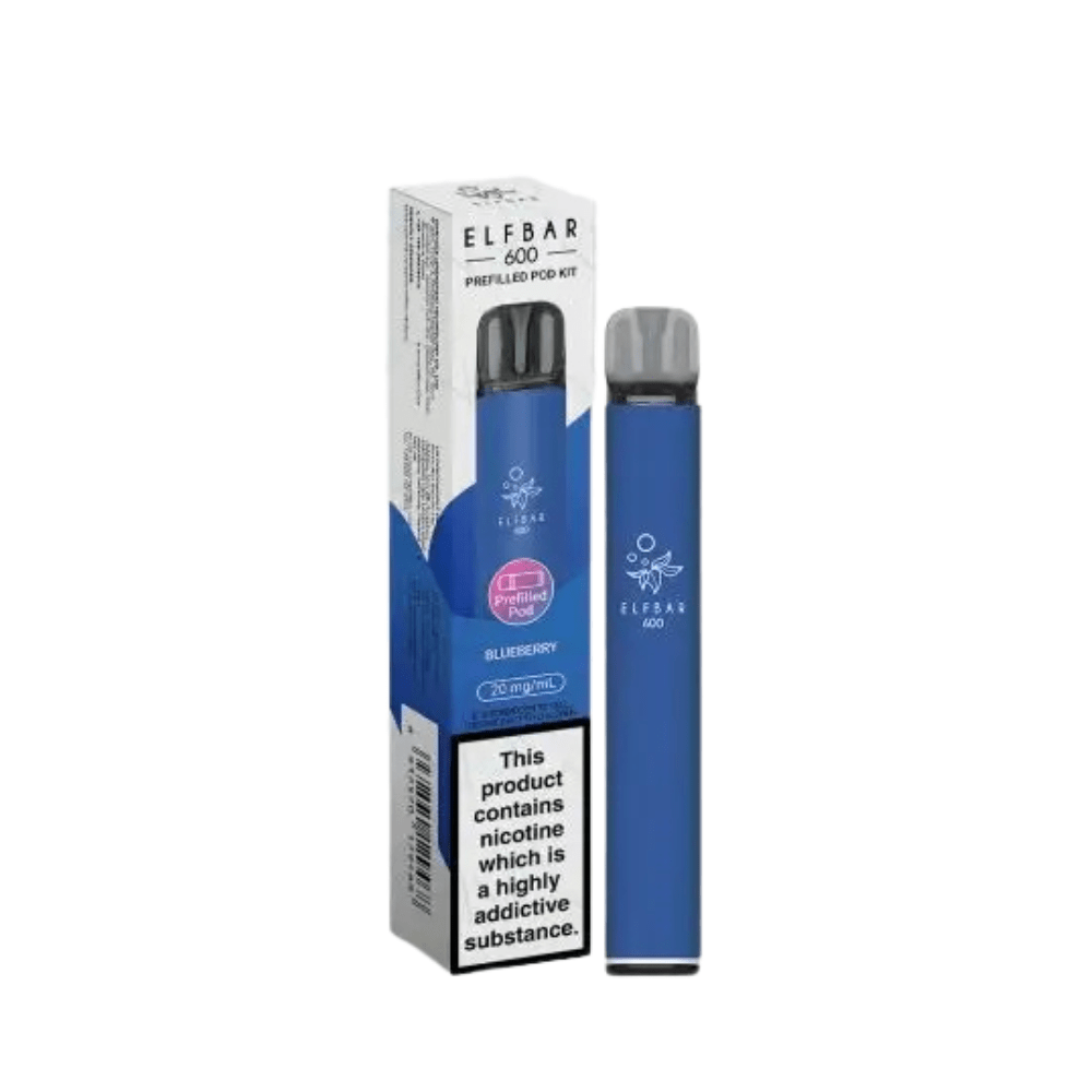 ELF BAR 600 Pre - Filled Pod Kit - Eliquid Base - Blueberry