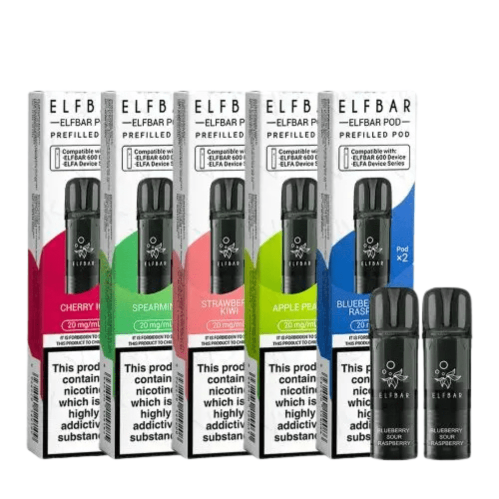 Elf Bar 600 Prefilled Pods Pack of 2 - Eliquid Base - Apple Peach