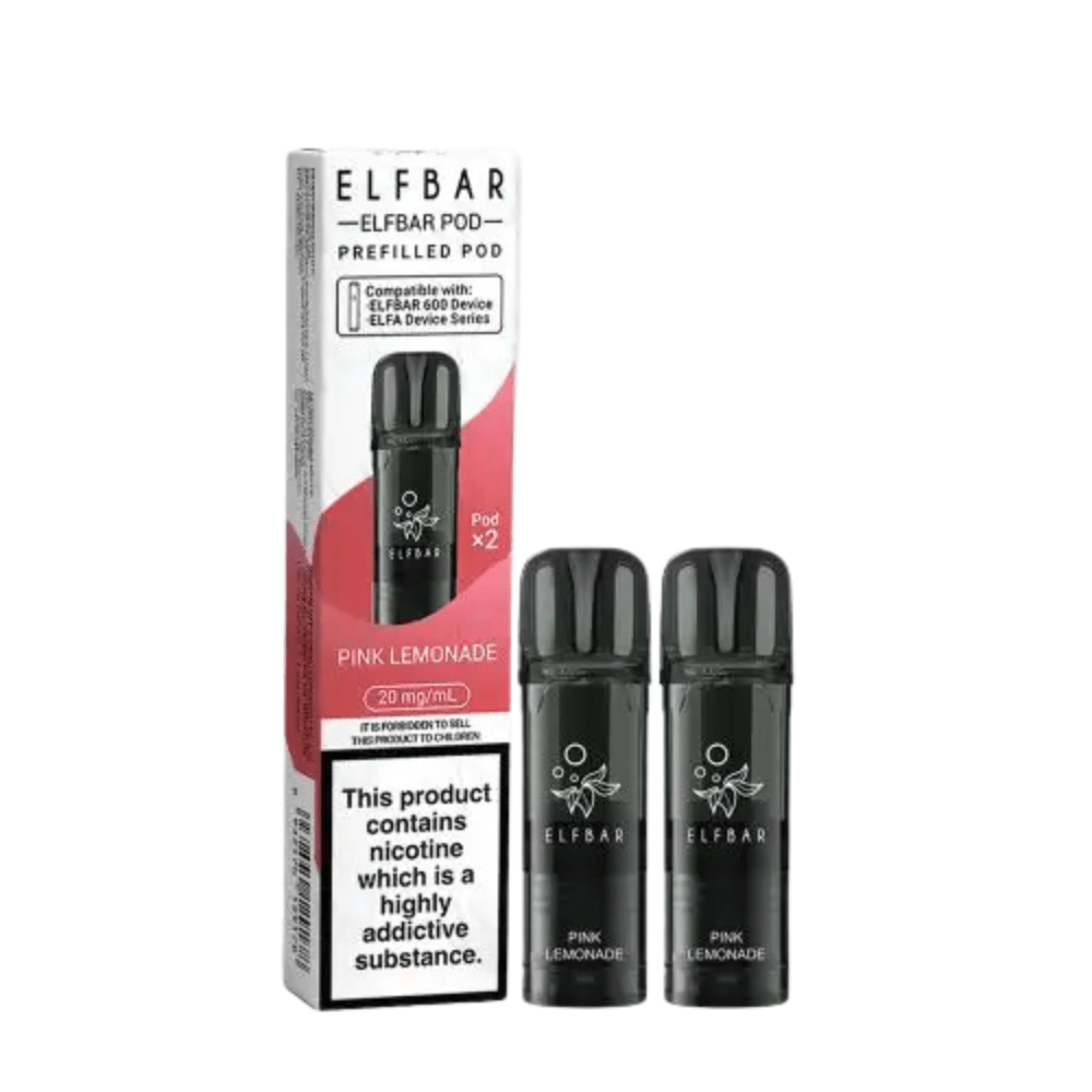 Elf Bar 600 Prefilled Pods Pack of 2 - Eliquid Base - Pink Lemonade