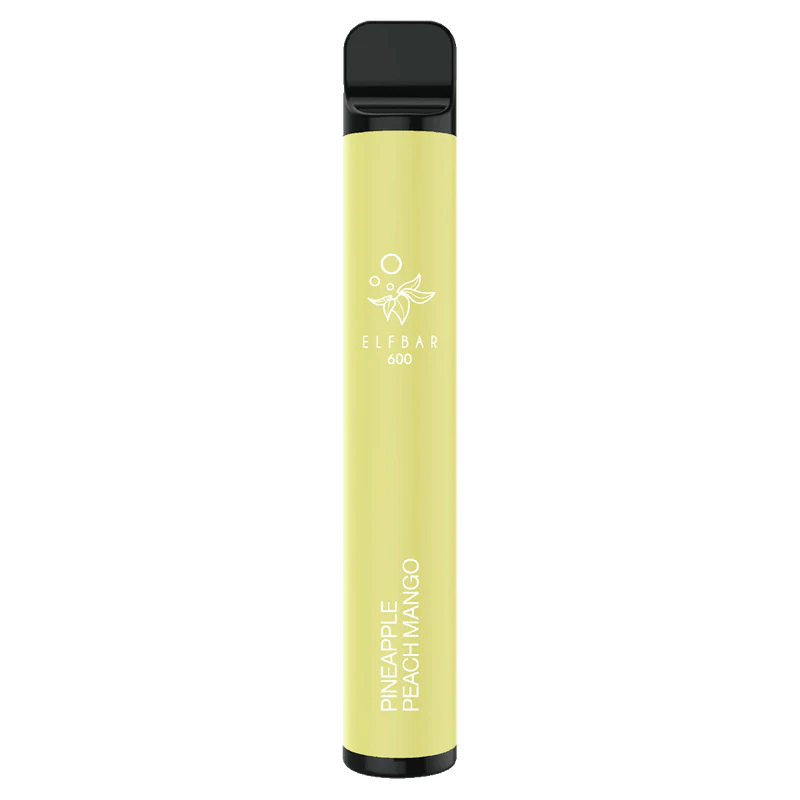 Elf Bar 600 Puff Disposable Vape Device - 20MG - Eliquid Base - Pineapple Peach Mango