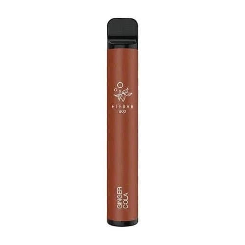 Elf Bar 600 Puff Disposable Vape Device - Eliquid Base - Ginger Cola