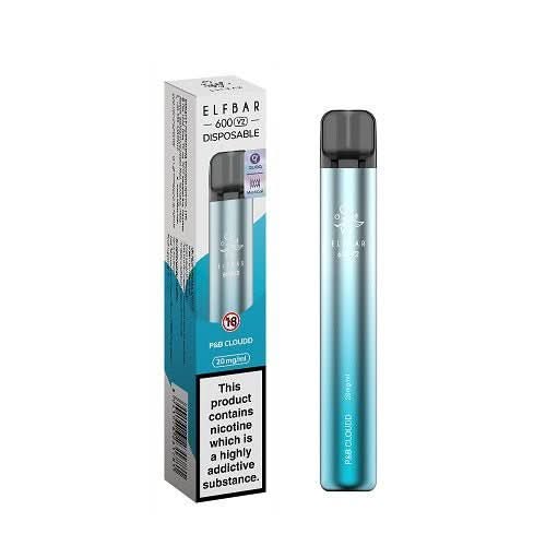 Elf Bar 600 V2 Disposable Vape 20MG - Eliquid Base - P&B Cloud