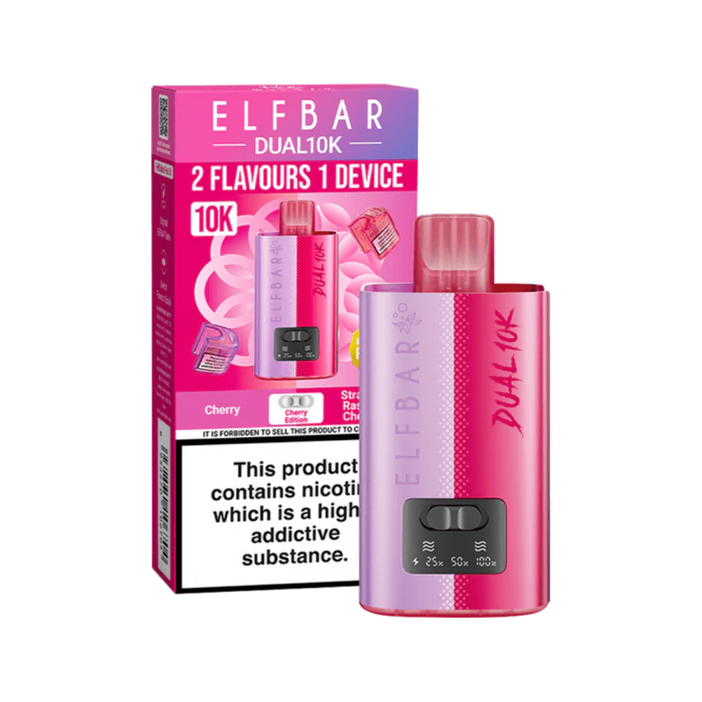 Elf Bar Dual 10K Prefilled Pod Vape Kit - Eliquid Base - Grape Edition