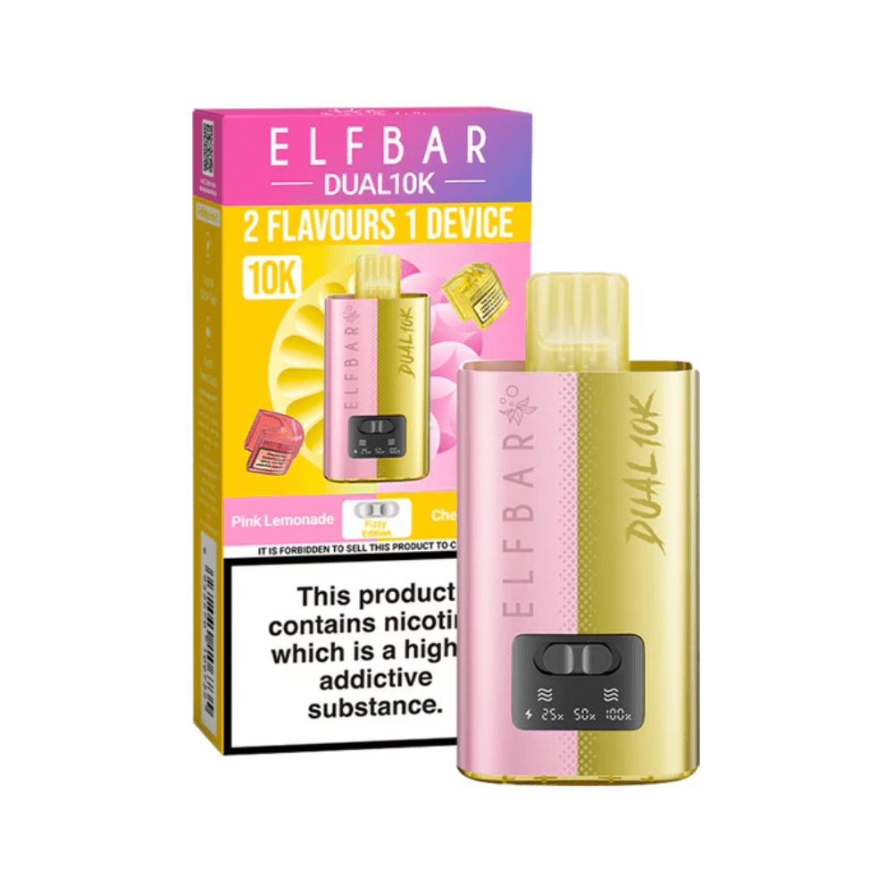 Elf Bar Dual 10K Prefilled Pod Vape Kit - Eliquid Base - Fizzy Edition