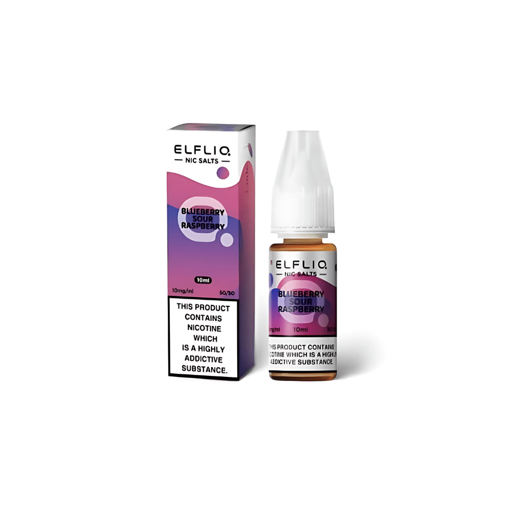 Elf Bar Elf Liq 10ml Nic Salt, Blueberry Sour Raspberry 