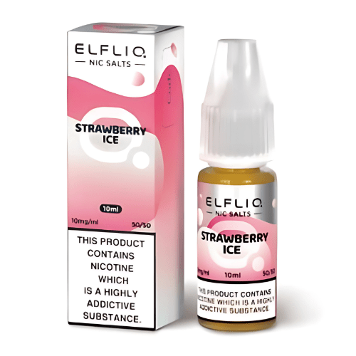 Elf Bar Elf Liq 10ml Nic Salt E - Liquid 1 X PIECE - Eliquid Base - Strawberry Ice