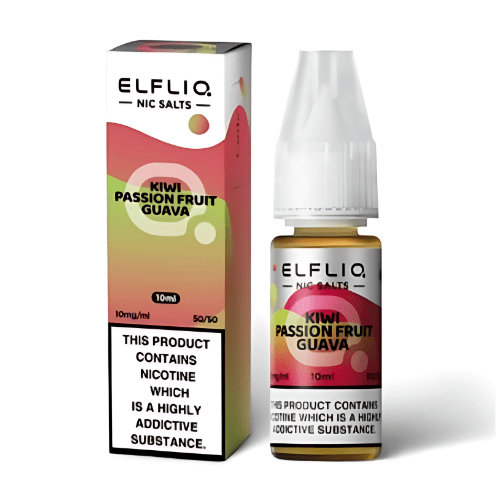 Elf Bar Elf Liq 10ml Nic Salt E - Liquid 1 X PIECE - Eliquid Base - Kiwi Passion Fruit Guava