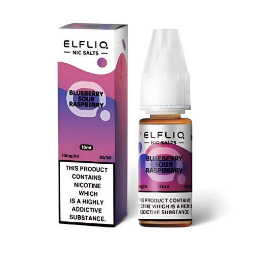 Elf Bar Elf Liq 10ml Nic Salt E - Liquid 1 X PIECE - Eliquid Base - Blueberry Sour Raspberry