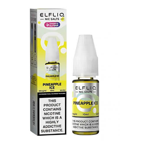 Elf Bar Elf Liq 10ml Nic Salt E - Liquid 1 X PIECE - Eliquid Base - Pineapple Ice