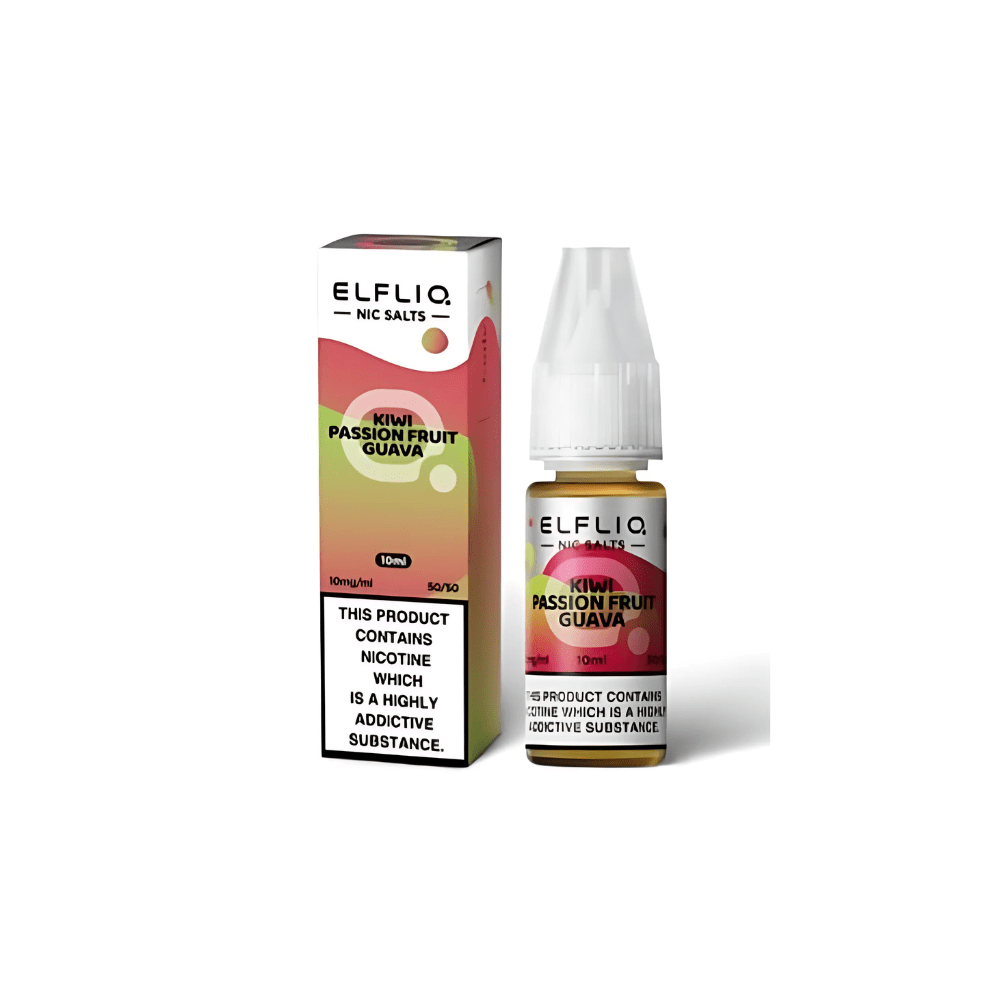 Elf Bar Elf Liq 10ml Nic Salt, Kiwi Passion Fruit Guava