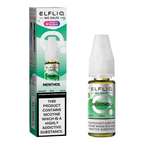 Elf Bar Elf Liq 10ml Nic Salt - Pack of 10 - Menthol