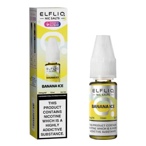 Elf Bar Elf Liq 10ml Nic Salt - Pack of 10 - Banana Ice