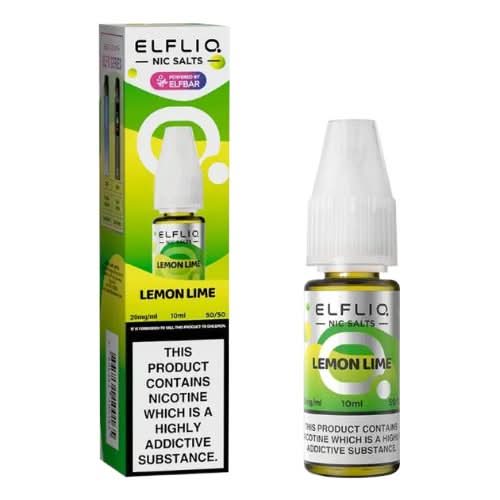 Elf Bar Elf Liq 10ml Nic Salt - Pack of 10 - Lemon Lime