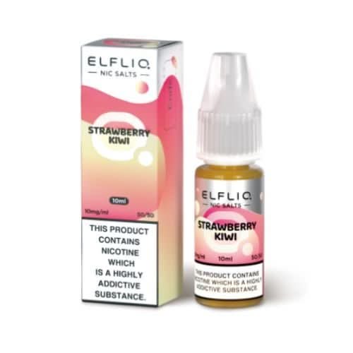 Elf Bar Elf Liq 10ml Nic Salt - Pack of 10 - Strawberry Kiwi