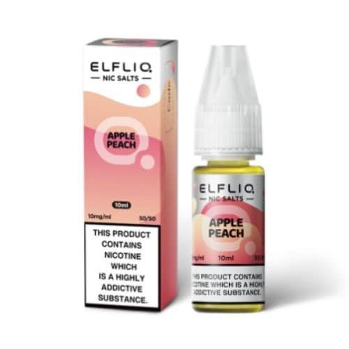 Elf Bar Elf Liq 10ml Nic Salt - Pack of 10 - Apple Peach