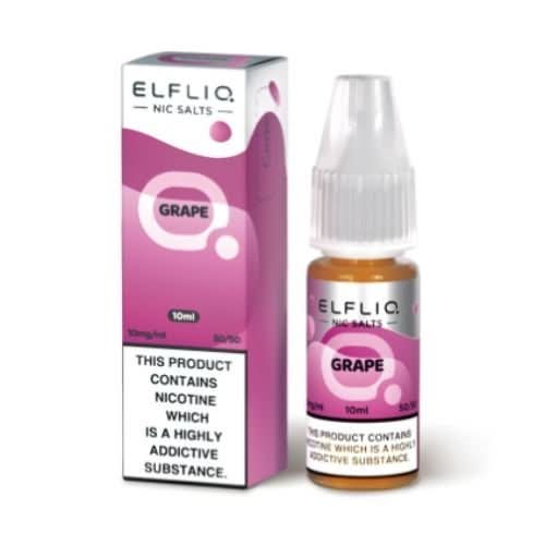 Elf Bar Elf Liq 10ml Nic Salt - Pack of 10 - Grape