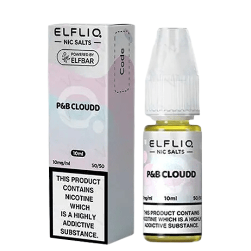 Elf Bar Elf Liq 10ml Nic Salt - Pack of 10 - Eliquid Base - P&B Cloud