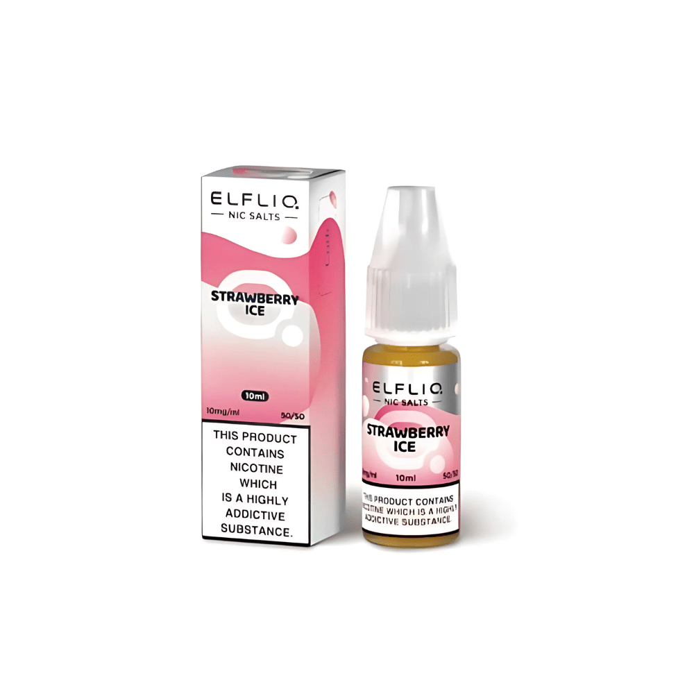 Elf Bar Elf Liq 10ml Nic Salt, Strawberry Ice 